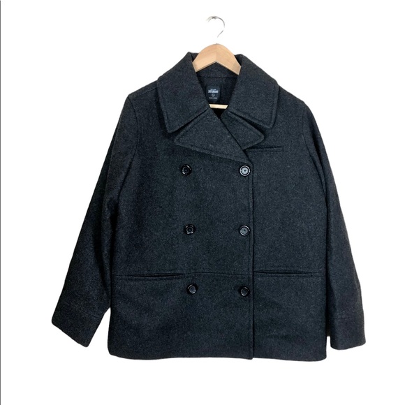 Kate Spade Saturday Double Breasted Wool Pea Coat Size Large